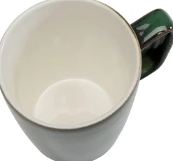 Sale KARE Design Kubek z uchem zielony porcelana 350 ml - KARE