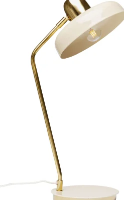 Fashion KARE Design Lampa biurkowa beżowo-złota stalowa 56 cm - KARE