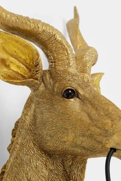 Outlet KARE Design Lampa ścienna Animal Goat 45x74 cm złota - KARE