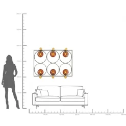 Fashion KARE Design Lampa ścienna Balance Circle 96x122cm - KARE