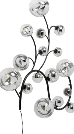 Hot KARE Design Lampa ścienna czarna klosze lustrzane 185x110 cm - KARE
