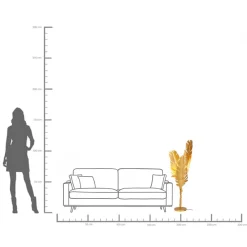 Sale KARE Design Lampa podłogowa Akile 36x123 cm złota - KARE