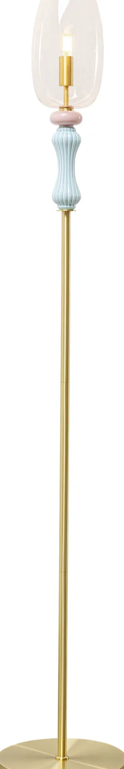Fashion KARE Design Lampa podłogowa Allegra złota 165cm - KARE