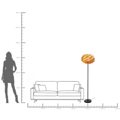 Outlet KARE Design Lampa podłogowa Aloha Whirl 160cm - KARE