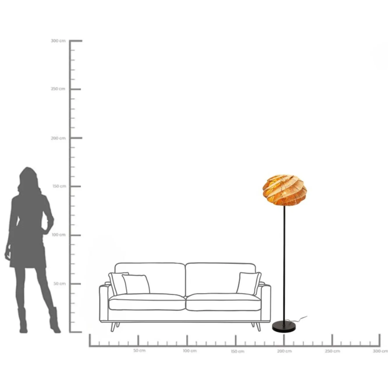 Outlet KARE Design Lampa podłogowa Aloha Whirl 160cm - KARE