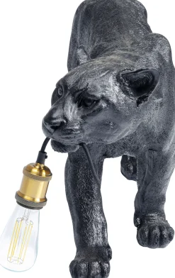 Clearance KARE Design Lampa podłogowa Animal Bagheera 85x40 cm czarna - KARE
