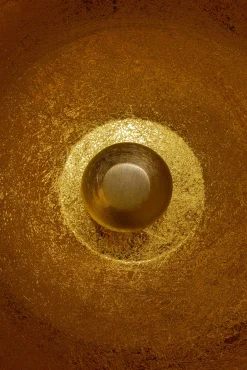 Clearance KARE Design Lampa podłogowa Apollon Smooth Ø50 cm złota - KARE