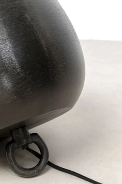 Outlet KARE Design Lampa podłogowa Apollon Smooth Ø28 cm czarna - KARE