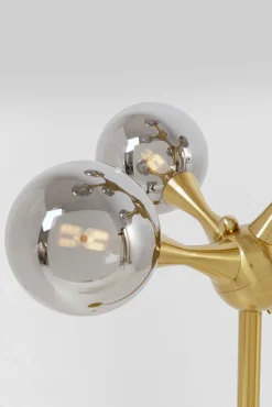 Outlet KARE Design Lampa podłogowa Atomic Balls mosiądz 174cm - KARE
