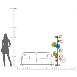 Discount KARE Design Lampa podłogowa Balloon Colore 95x160 cm kolorowa - KARE
