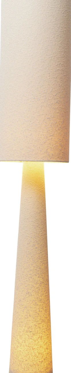 Fashion KARE Design Lampa podłogowa beżowa lniana boucle 190 cm - KARE