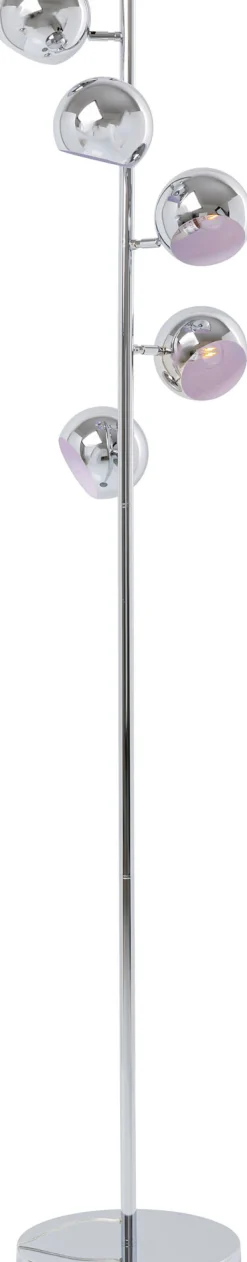 Online KARE Design Lampa podłogowa Calotta Chrome 40x200 cm srebrna - KARE
