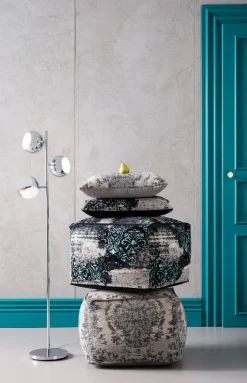 Online KARE Design Lampa podłogowa Calotta 40x151 cm srebrna - KARE