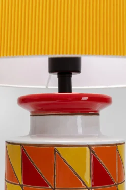 Online KARE Design Lampa podłogowa ceramiczna kolorowa abażur pomarańczowy Ø33x138 cm - KARE