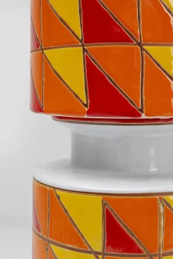 Online KARE Design Lampa podłogowa ceramiczna kolorowa abażur pomarańczowy Ø33x138 cm - KARE