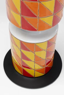 Online KARE Design Lampa podłogowa ceramiczna kolorowa abażur pomarańczowy Ø33x138 cm - KARE