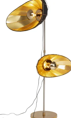 New KARE Design Lampa podłogowa czarno-złota glamour 2xE27 202 cm - KARE