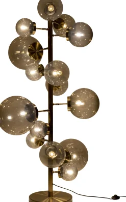 Online KARE Design Lampa podłogowa duża złota klosze szklane kule przydymione 160 cm - KARE