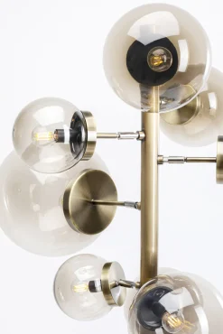 Online KARE Design Lampa podłogowa duża złota klosze szklane kule przydymione 160 cm - KARE