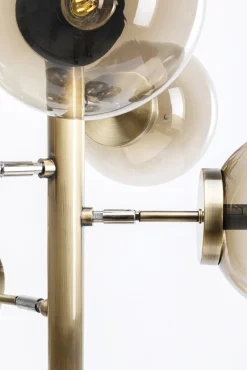 Online KARE Design Lampa podłogowa duża złota klosze szklane kule przydymione 160 cm - KARE