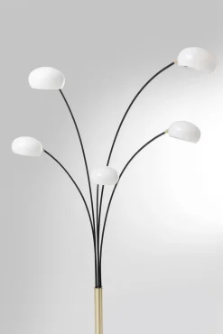 Hot KARE Design Lampa podłogowa Five Fingers Duo 125x220 cm czarno-złota - KARE