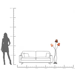 Best KARE Design Lampa podłogowa Flexible Mocca 50x130 cm - KARE