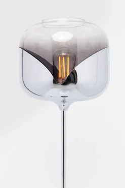 Outlet KARE Design Lampa podłogowa Goblet 25x160 cm srebrna - KARE