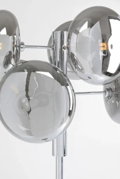 Best KARE Design Lampa podłogowa Headlight 43x163 cm srebrna - KARE