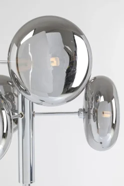 Best KARE Design Lampa podłogowa Headlight 43x163 cm srebrna - KARE