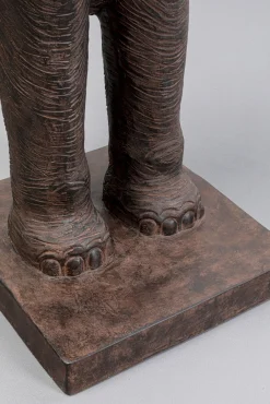 Outlet KARE Design Lampa podłogowa motyw zwierzęcy słoń 154 cm abażur beżowy lniany - KARE