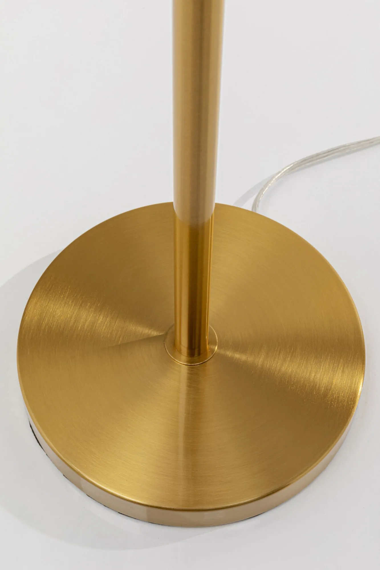 Best KARE Design Lampa podłogowa palma biała strusie pióra 165 cm podstawa złota - KARE