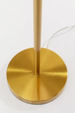 Fashion KARE Design Lampa podłogowa palma różowa strusie pióra 165 cm podstawa złota - KARE