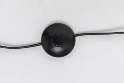 Sale KARE Design Lampa podłogowa podstawa złota stalowa abażur biały lniany 150 cm - KARE