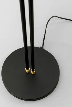 Discount KARE Design Lampa podłogowa podwójna czarna stalowa 149 cm - KARE