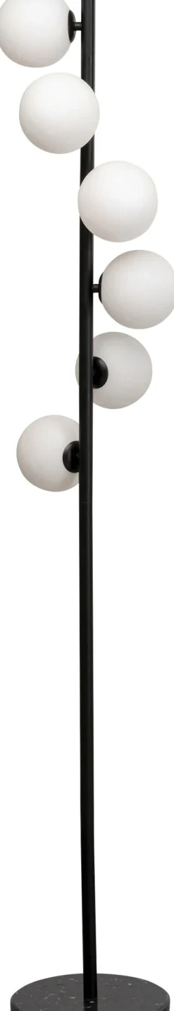 Hot KARE Design Lampa podłogowa Scala Balls Milky Black 160cm - KARE