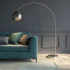 Clearance KARE Design Lampa podłogowa Small Deal srebrna - KARE