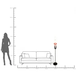 Fashion KARE Design Lampa podłogowa Sugar 150cm - KARE