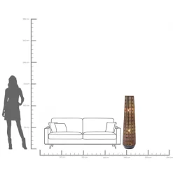 Online KARE Design Lampa podłogowa Sultan Cone Ø31x120 cm czarna - KARE