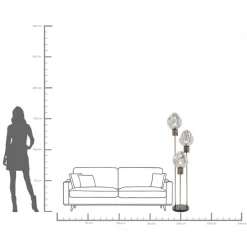 Clearance KARE Design Lampa podłogowa Supernova Smoky - KARE
