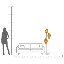 Clearance KARE Design Lampa podłogowa Supernova Amber - KARE