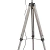 Best KARE Design Lampa podłogowa trójnóg vintage drewno sosnowe i stal 110-155 cm - KARE