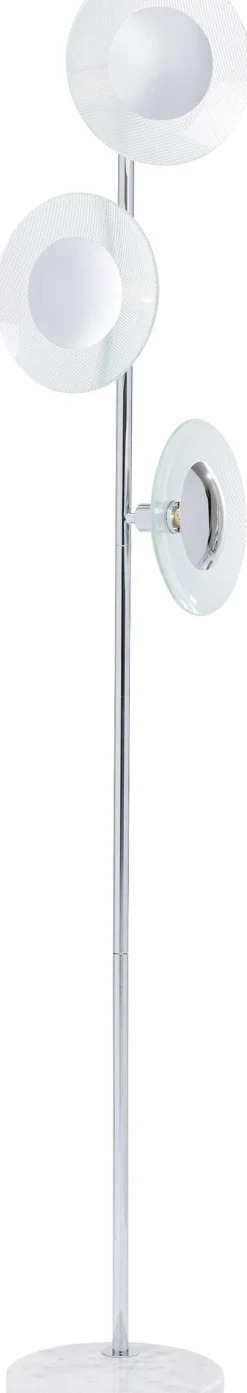 Best KARE Design Lampa podłogowa Ufo Tre 26x160 cm srebrny - KARE