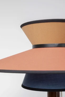 Fashion KARE Design Lampa podłogowa z kolorowym kloszem podstawa czarna Ø45x160 cm - KARE