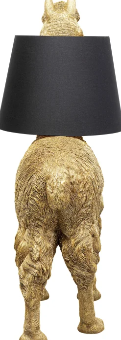New KARE Design Lampa podłogowa złota alpaka z czarnym abażurem 81x108 cm - KARE