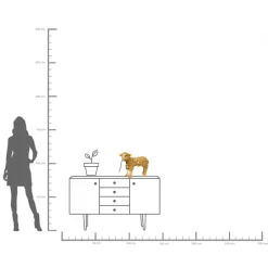 Outlet KARE Design Lampa stołowa Animal Flower Sheep 47x36 cm złota - KARE