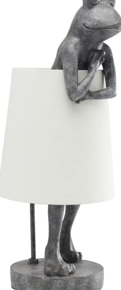 Outlet KARE Design Lampa stołowa Animal Frog 23x58 cm szara - KARE