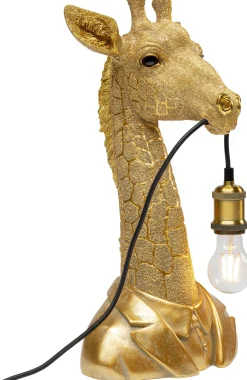 Sale KARE Design Lampa stołowa Animal Giraffe 24x50 cm złota - KARE