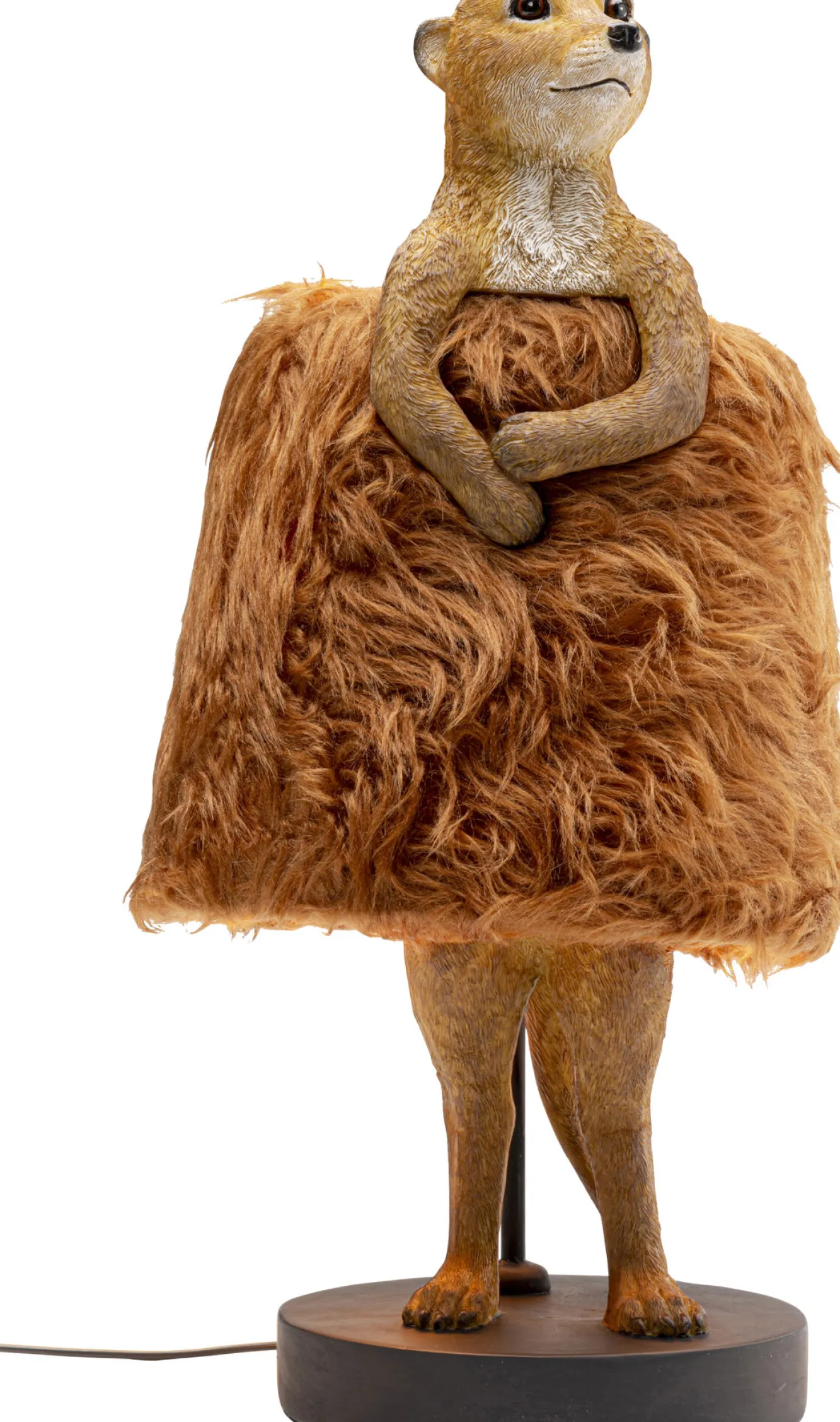 Fashion KARE Design Lampa stołowa Animal Meerkat Fur 50cm - KARE