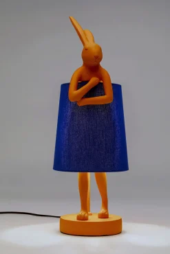 Sale KARE Design Lampa stołowa Animal Rabbit pomarańczowo-niebieska 50cm - KARE