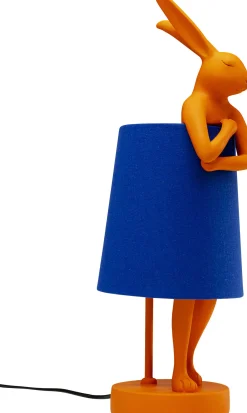 Sale KARE Design Lampa stołowa Animal Rabbit pomarańczowo-niebieska 50cm - KARE